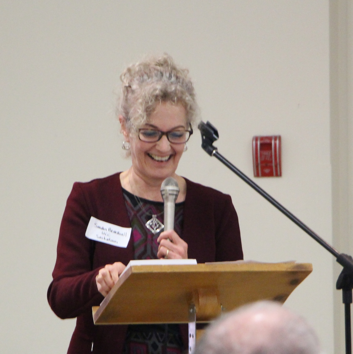 Rev. Dr. Sandra Beardsall, professor of Church History and Ecumenics at St. Andrew's College, Saskatoon